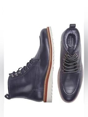 Vintage Foundry Co New Jimara Leather Boots Navy Blue Size 9.5